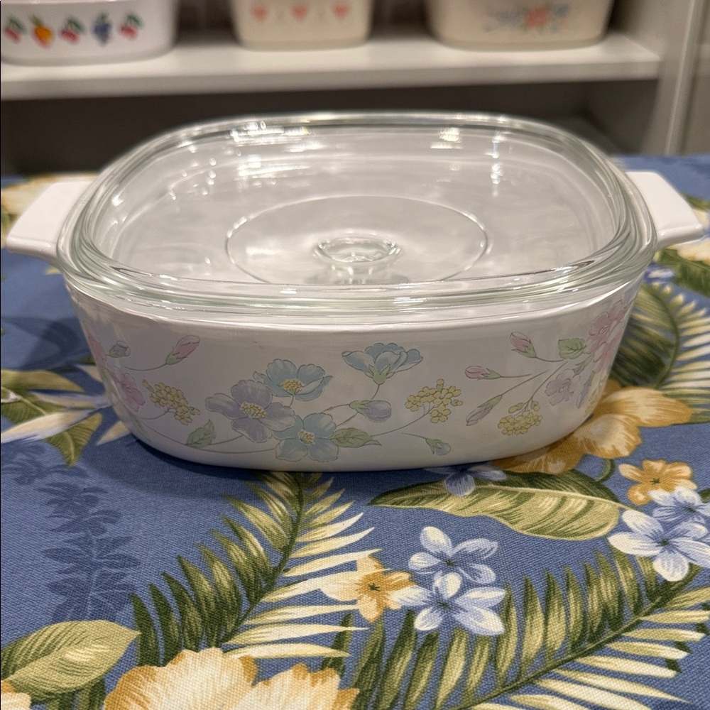 CorningWare Floral Pastel Bouquet A-2-B 2 liter